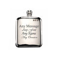 Engraved 4oz Pewter Hip Flask
