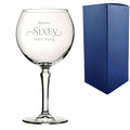 Engraved 60th Birthday Hudson Gin Glass, Years Young Sweeping Font