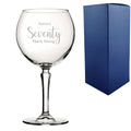 Engraved 70th Birthday Hudson Gin Glass, Years Young Delicate Font