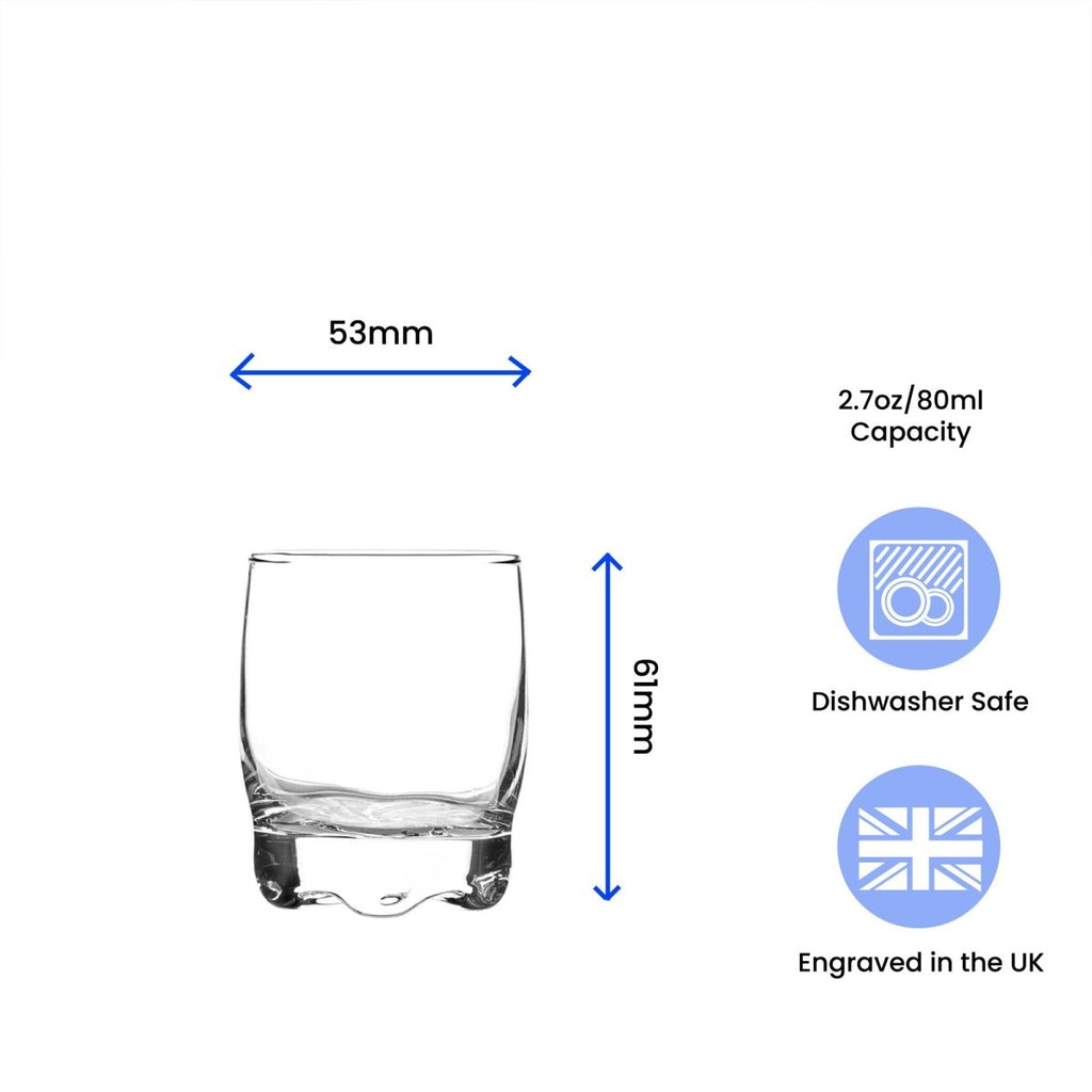 Engraved 80ml Adora Shot Glass with Gift Box