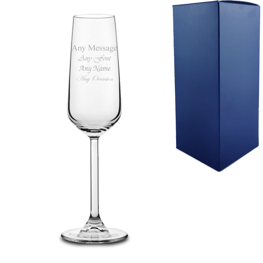 Engraved Allegra Champagne Flute