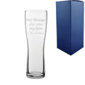 Personalised Engraved Aspen Pint Glass Wedding Birthday Bridesmaid - Any Message Engraved