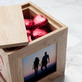 Personalised Personalised Be My Valentine Oak Photo Cube