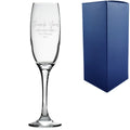 Engraved Champagne Flute with Thank You for Everything Design