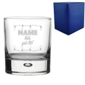 Engraved Christmas Whiskey Tumbler with Name, Let's get lit! Design