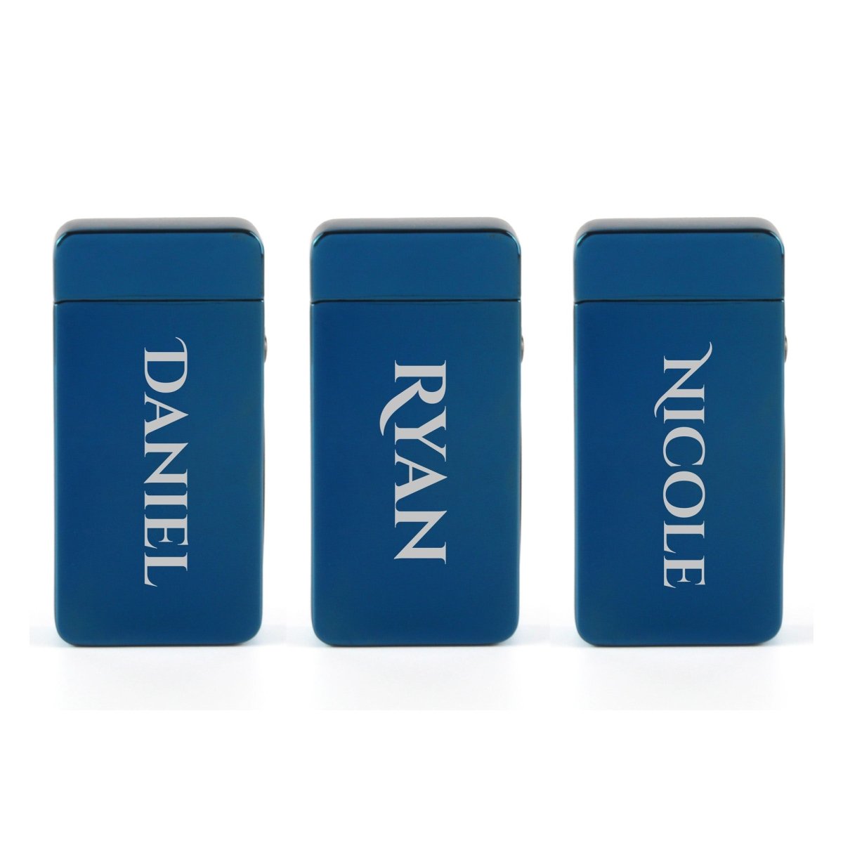 Engraved Electric Arc Lighter, Blue, Any Name, Gift Boxed
