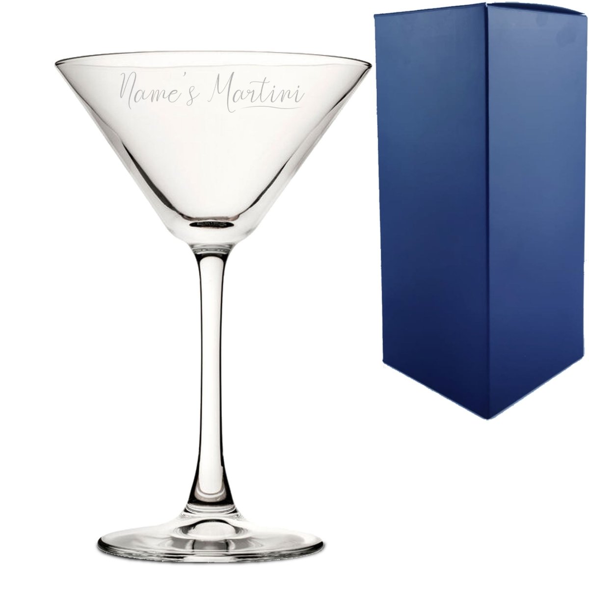 Engraved Enoteca Martini Cocktail Glass with Name's Martini Design, Personalise with Any Name