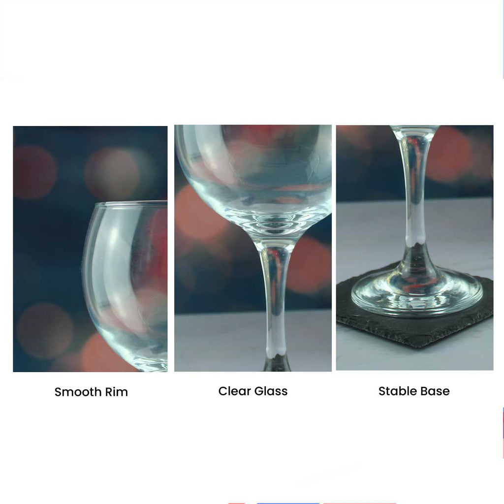 Engraved Gin Glass 22.5oz With Thank You Mum Design Gift Boxed