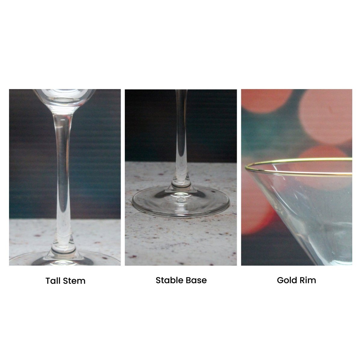 Engraved Gold Rim Martini Cocktail Glass with Name's Martini Design, Personalise with Any Name