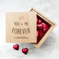 Personalised Personalised Infinite Love Oak Photo Cube