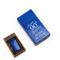 Engraved Jet Gas Lighter Blue Happy 90th Birthday Gift Boxed