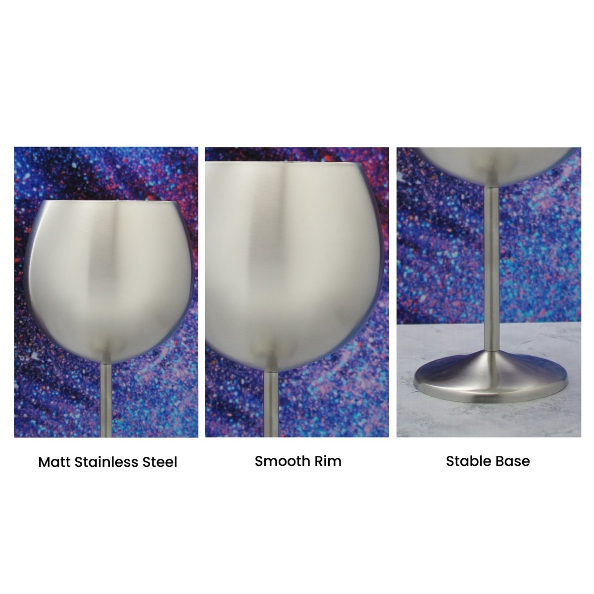 Engraved Metal Gin Balloon Cocktail Glass with Name in 30 Design