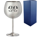 Engraved Metal Gin Balloon Cocktail Glass with Name in 60 Design