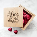 Personalised Personalised My Sunshine Oak Photo Cube