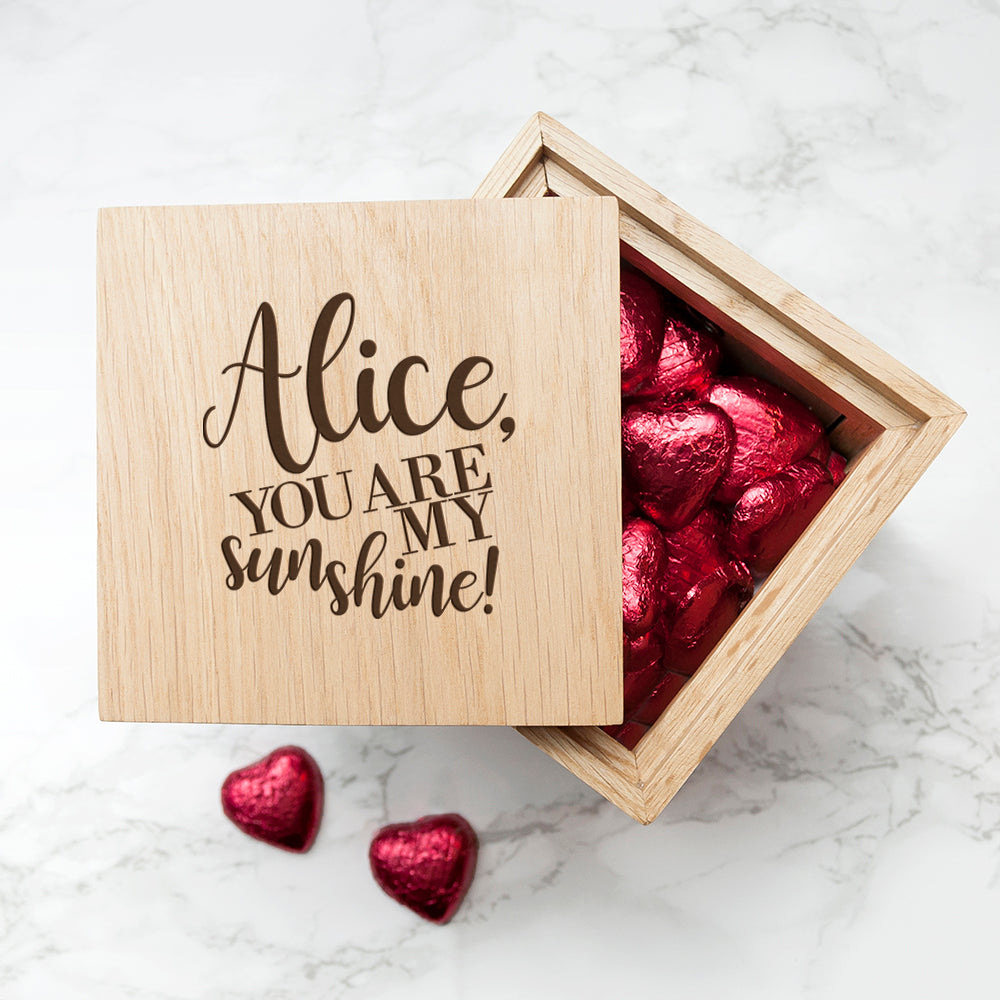 Personalised Personalised My Sunshine Oak Photo Cube