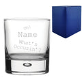 Engraved Novelty Bubble Whisky Tumbler With Gift Box
