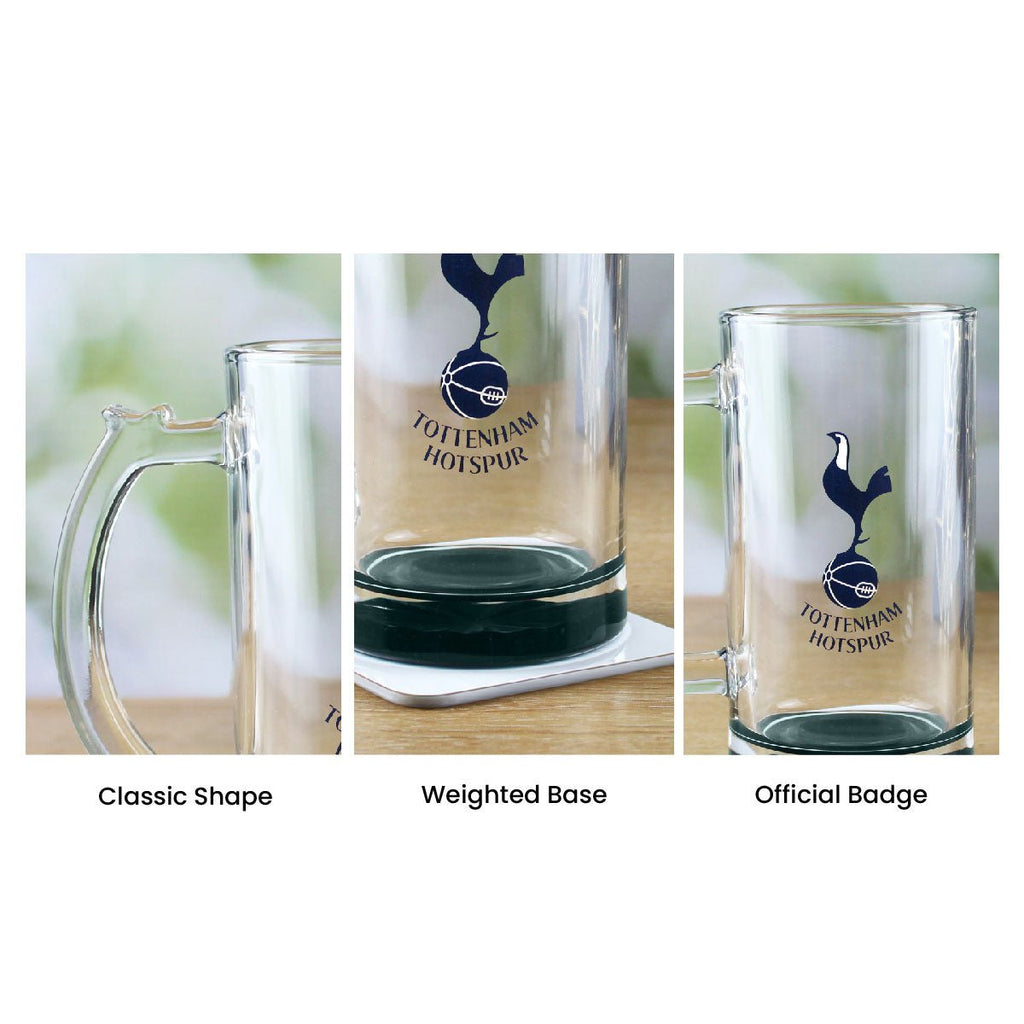 Engraved Official Tottenham Hotspur 20oz Beer Mug, Gift Boxed