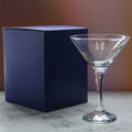 Engraved Petite Martini Cocktail Glass with Initials Design, Personalise with Any Name