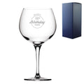 Engraved  Primeur Balloon Happy 20,30,40,50... Birthday Circle, Gift Boxed