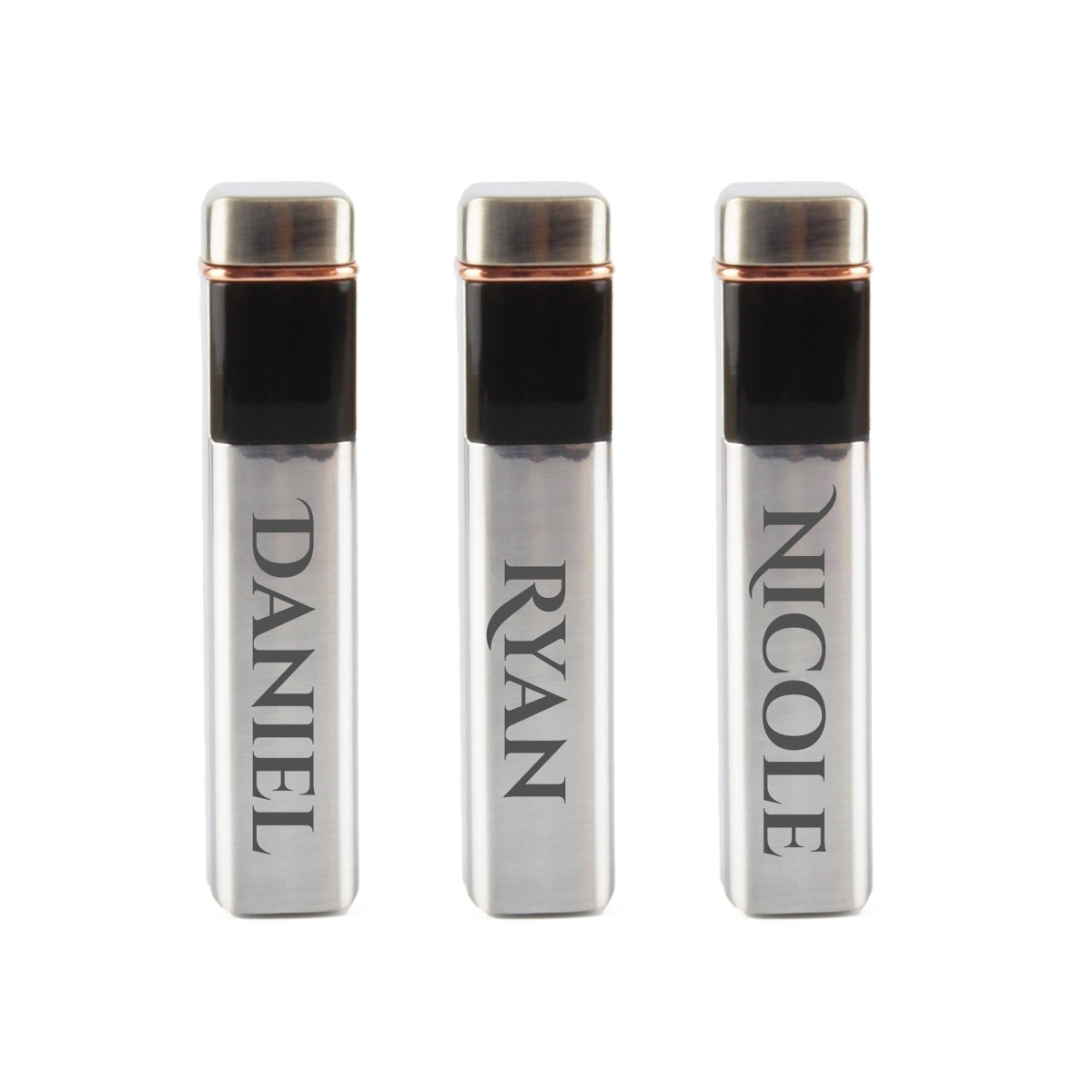 Engraved Slim Electric Lighter Silver Any Name Gift Boxed