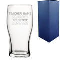 Engraved Teacher Pint Glass with School's Out For Summer Design