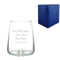 Engraved Terra Tumbler Glass, 12oz, Inverted Base, Any Message