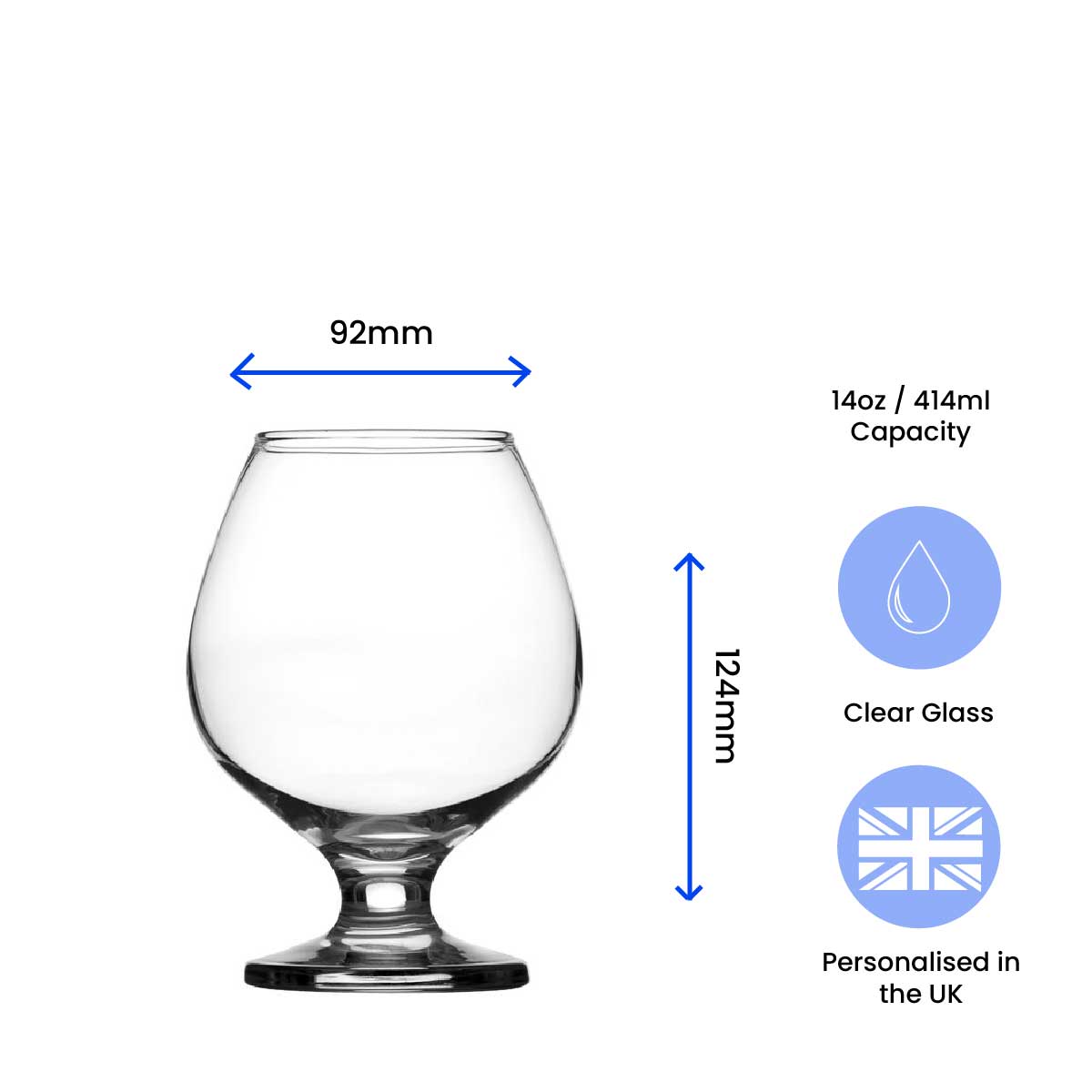 Engraved Wedding Bistro Brandy, Gift Boxed