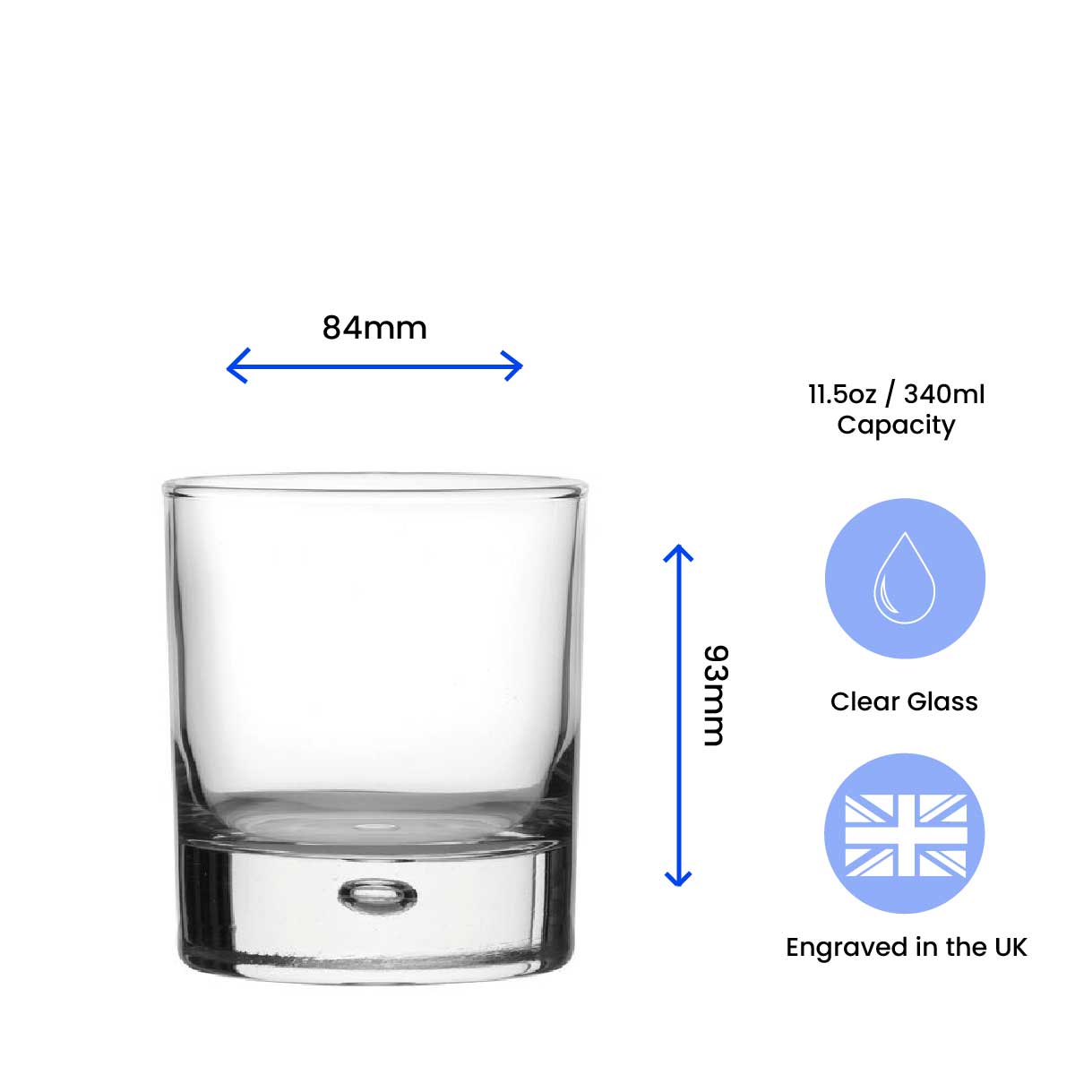 Engraved Wedding Bubble Whisky, Gift Boxed