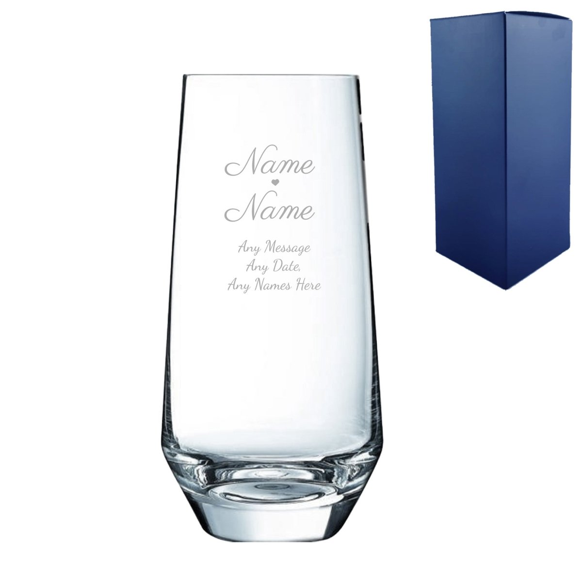 Engraved Wedding Lima Hiball, Gift Boxed