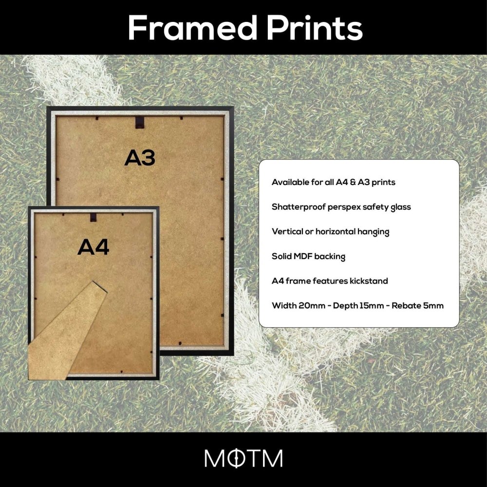 Eric Cantona Manchester United Stats & Poem Print