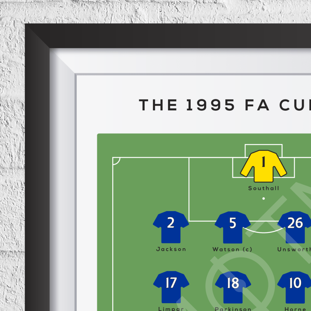 Everton Vs Manchester United 1995 Fa Cup Final Print