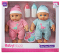 Twins Baby Dolls & Accessories 2-Pack – 23cm Play Set
