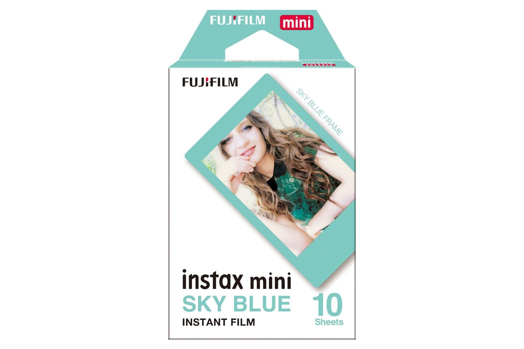Fujifilm Instax Mini Border Instant Photo Film - Sky Blue