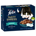 Felix Pouches Tasty Shreds Fish Selection in Gravy  12 x 80g