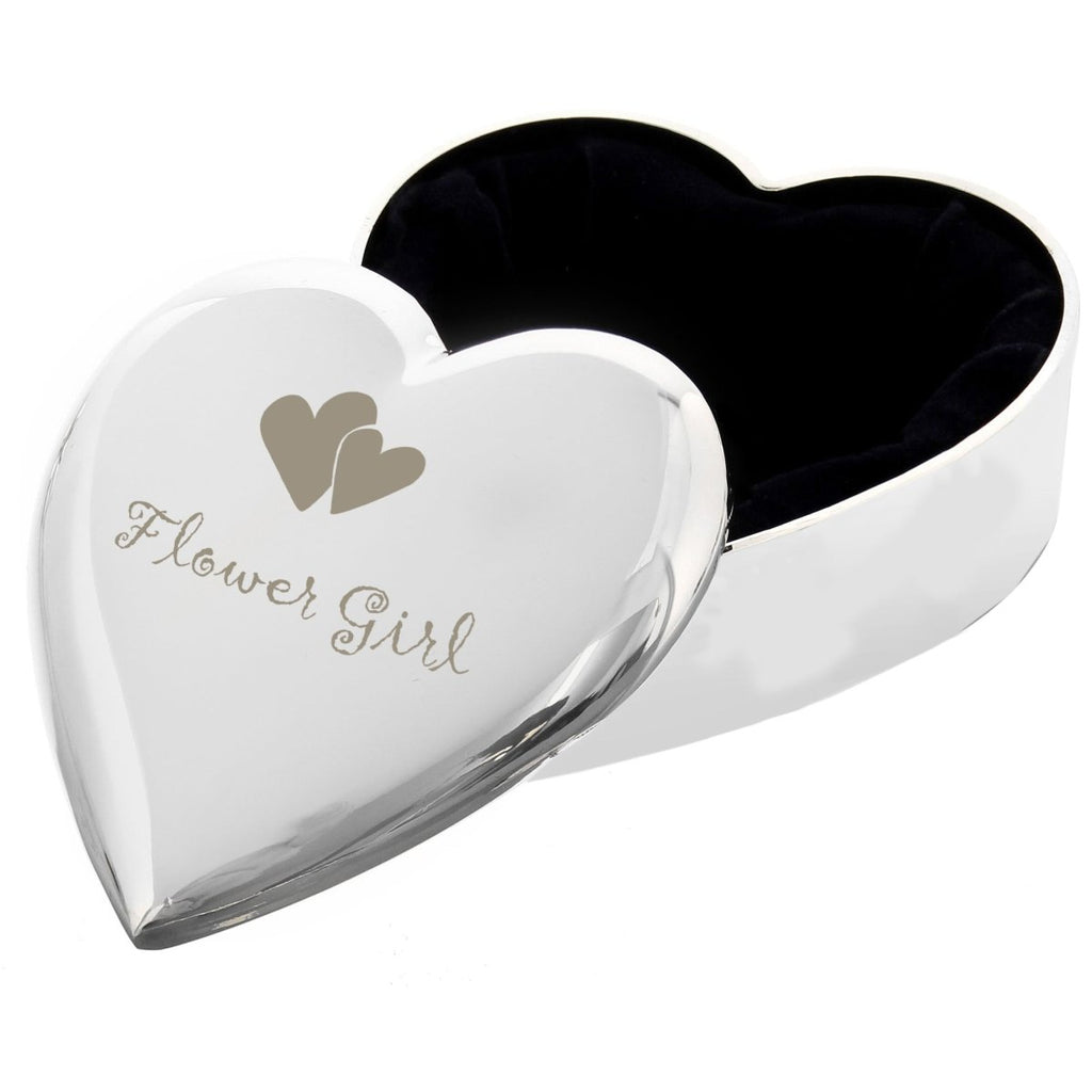 Flower Girl Heart Trinket Box