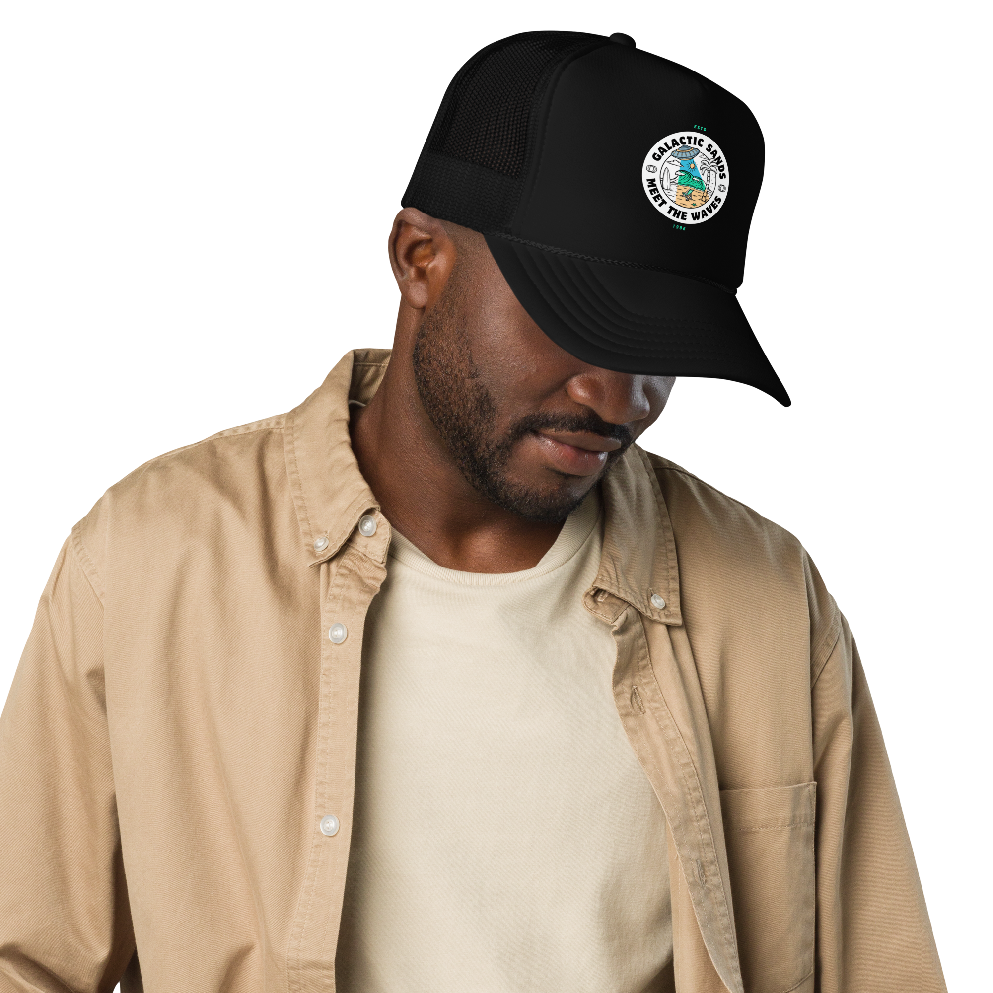 Galactic Sands Trucker Hat - Retro Style for Trendy Adventures