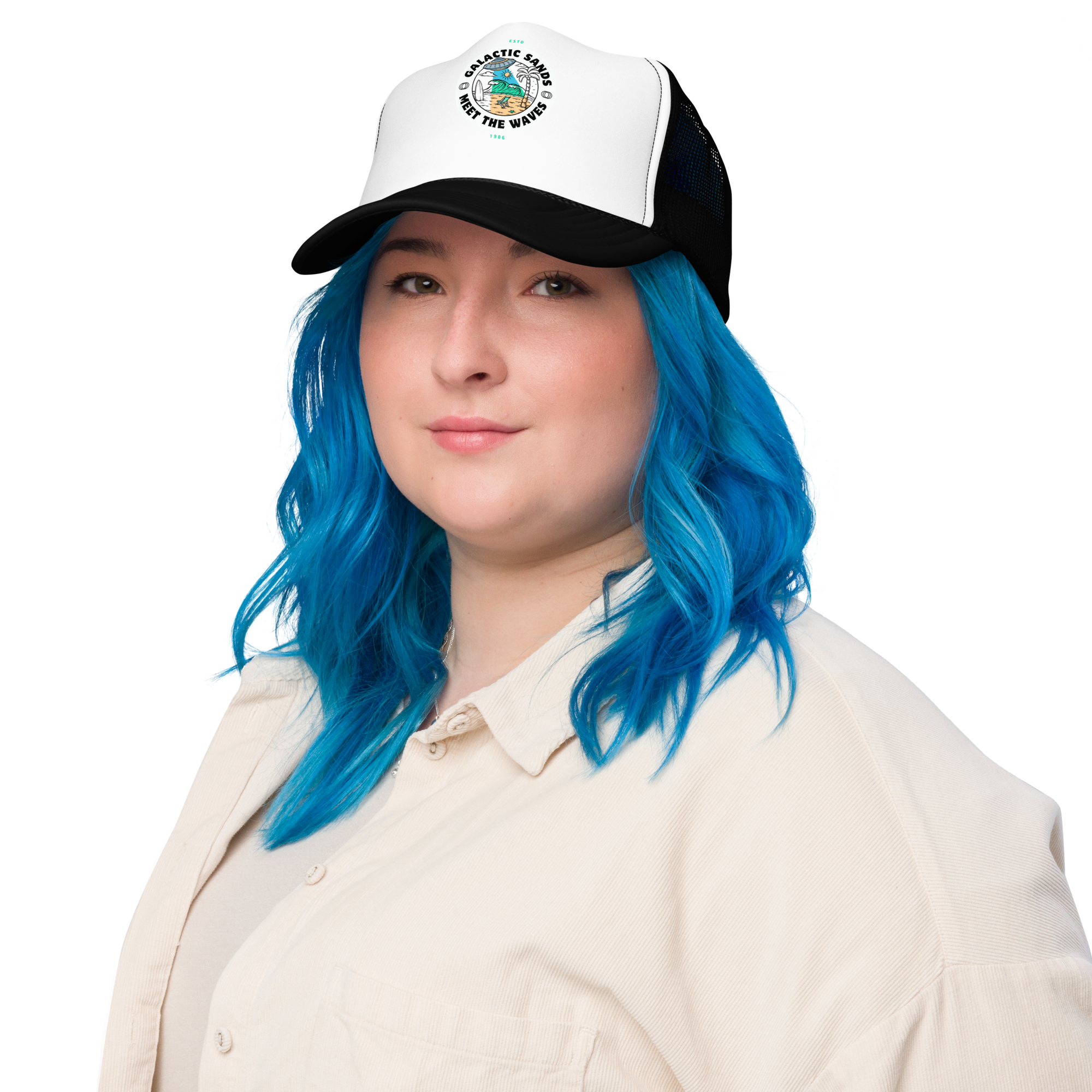 Galactic Sands Trucker Hat - Retro Style for Trendy Adventures