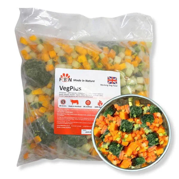 Fur Baby Nutrition VegPlus (No Meat) Frozen Dog Food 1kg