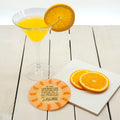 Personalised Get Me A Cocktail! Round Glass Coaster