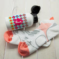 Personalised Girls Funky Diamond Pattern Personalised Water Bottle
