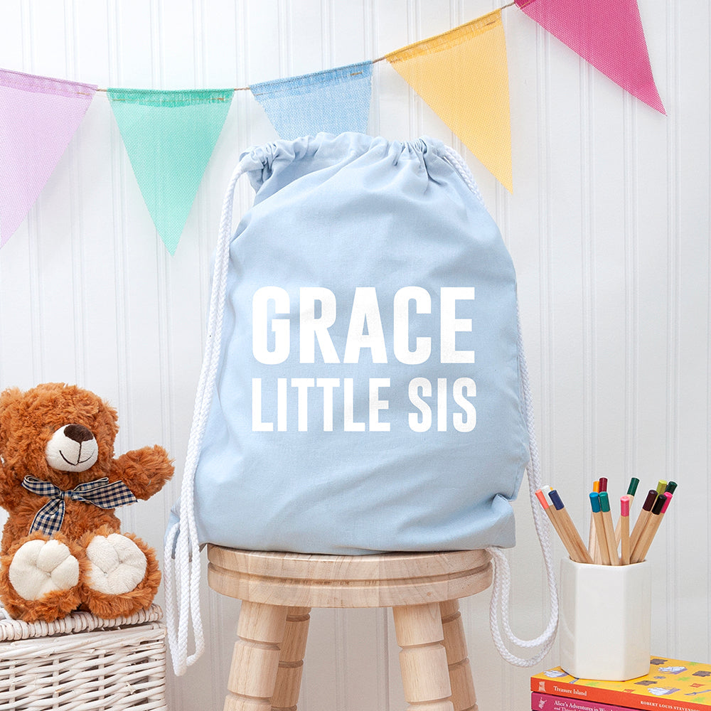 Personalised Girl's Personalised Sister Gym Bag