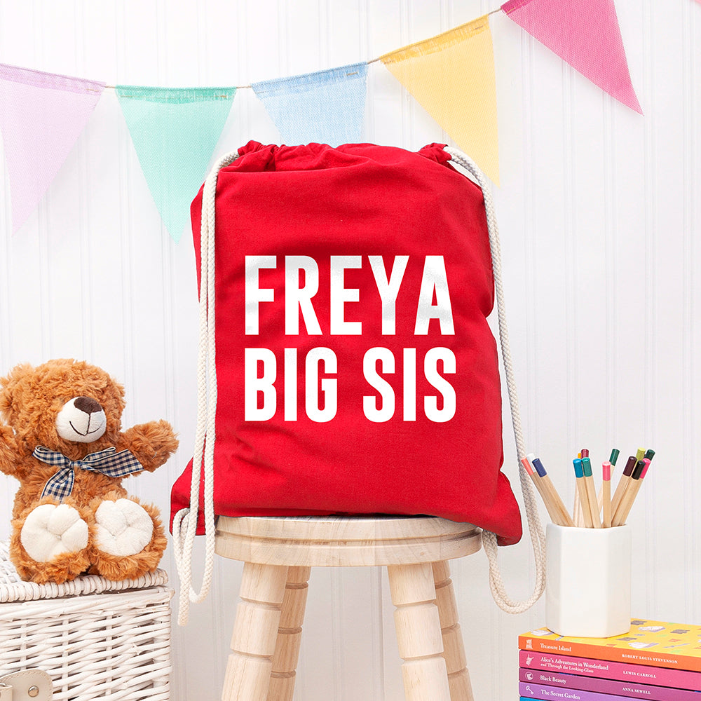 Personalised Girl's Personalised Sister Gym Bag