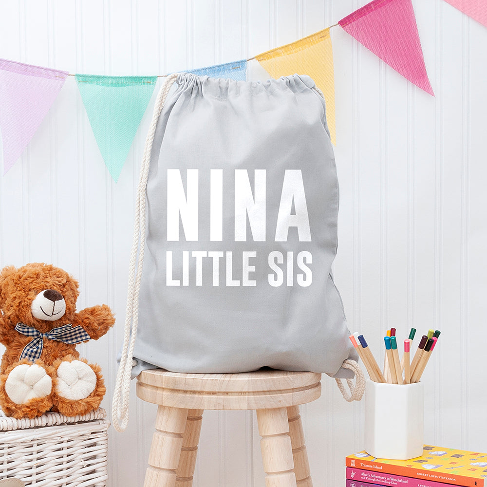 Personalised Girl's Personalised Sister Gym Bag
