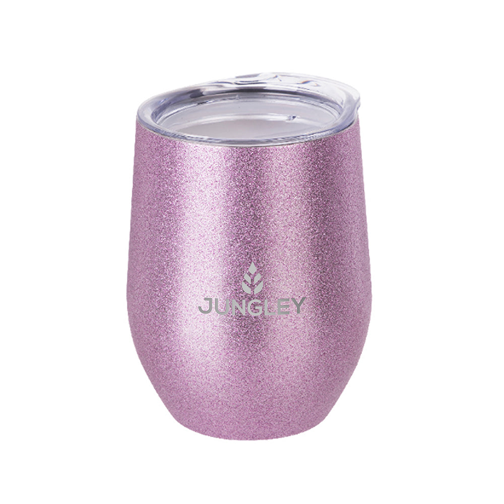 Personalised Glitter Stemless Wine Tumbler