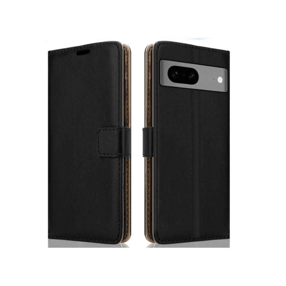 Google Pixel 7 Book Flip Case Leather Wallet with Magnetic Closure