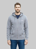 Urban Script Zip Hoodie – Grey
