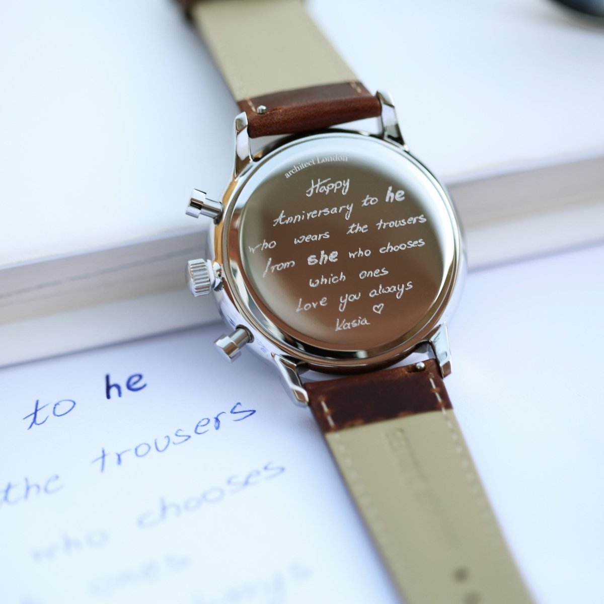Handwriting Engraving - Men's Architect Motivator