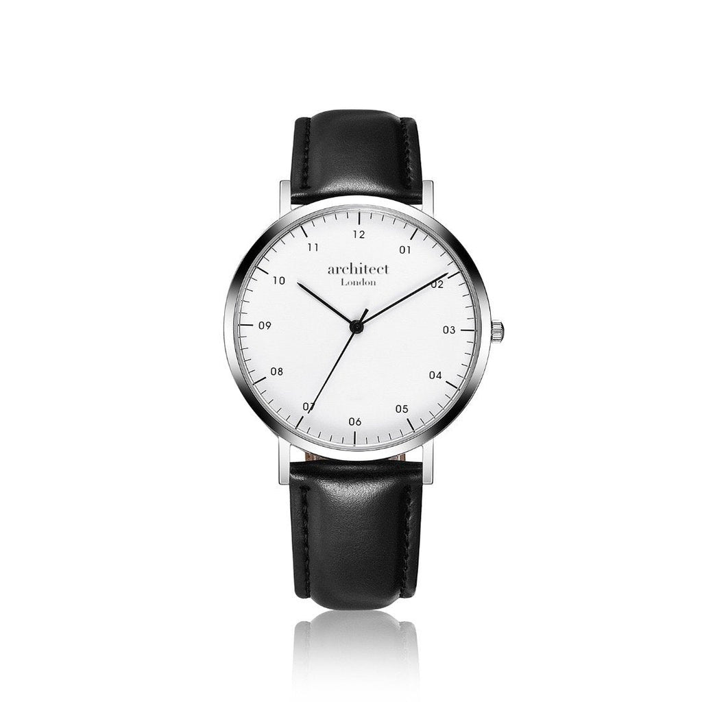 Handwriting Engraving - Men's Architect Zephyr, Jet Black Strap