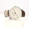 Handwriting Engraving - Men's Architect Zephyr, Urban Grey Strap
