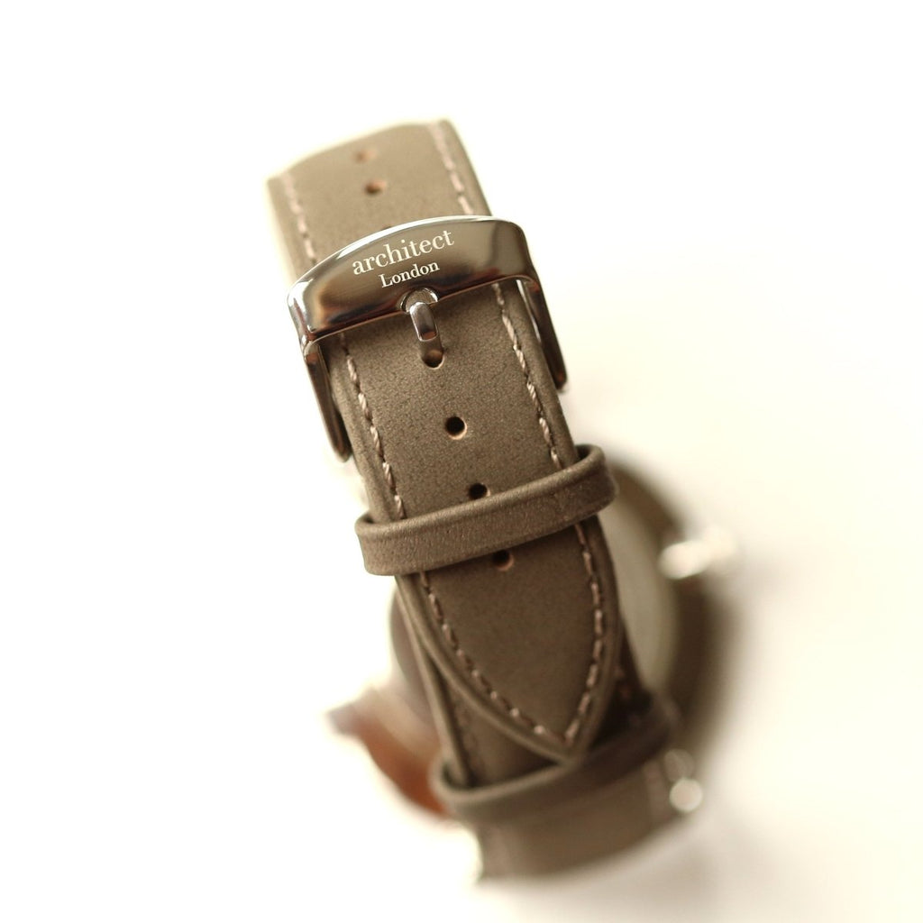 Handwriting Engraving - Men's Architect Zephyr, Urban Grey Strap